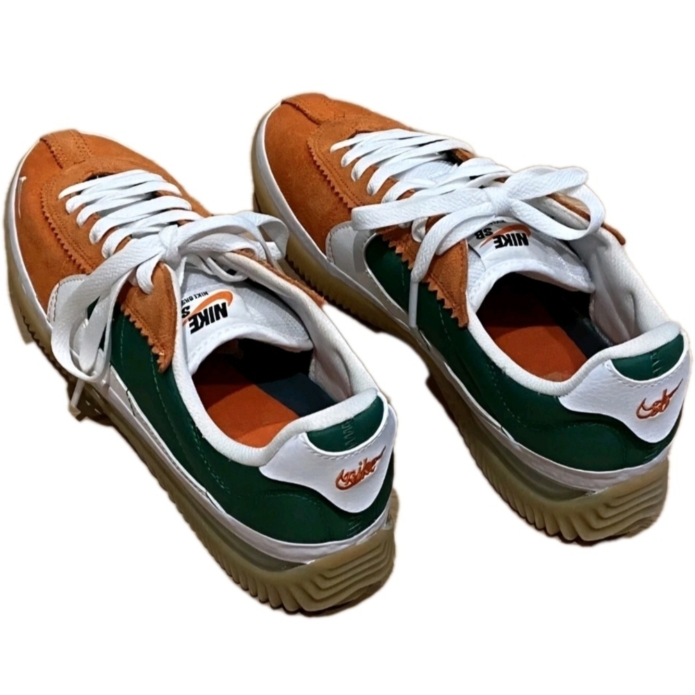 Nike BRSB Skate Shoes Orange Green Gum Sole Men’s Size 11.5 US DH9227-800 - Picture 3 of 7